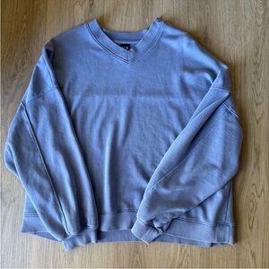 GAP Light Blue V-Neck Sweatshirt
